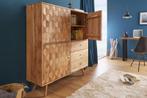 Massief houten dressoir MYSTIC LIVING 140cm natuurlijk, Huis en Inrichting, Kasten | Overige, Ophalen of Verzenden, Nieuw