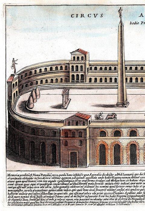 Italië - Lazio, Rome,; G. Lauro - Circus Agonalis -, Boeken, Atlassen en Landkaarten