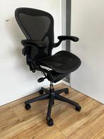 Herman Miller Aeron In Maat C - Ideaal Voor Langere Mensen!, Huis en Inrichting, Bureaustoelen, Verzenden, Zwart, Zo goed als nieuw