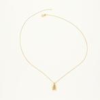 Halsketting - 14 karaat Geel goud Diamant (Natuurlijk), Nieuw