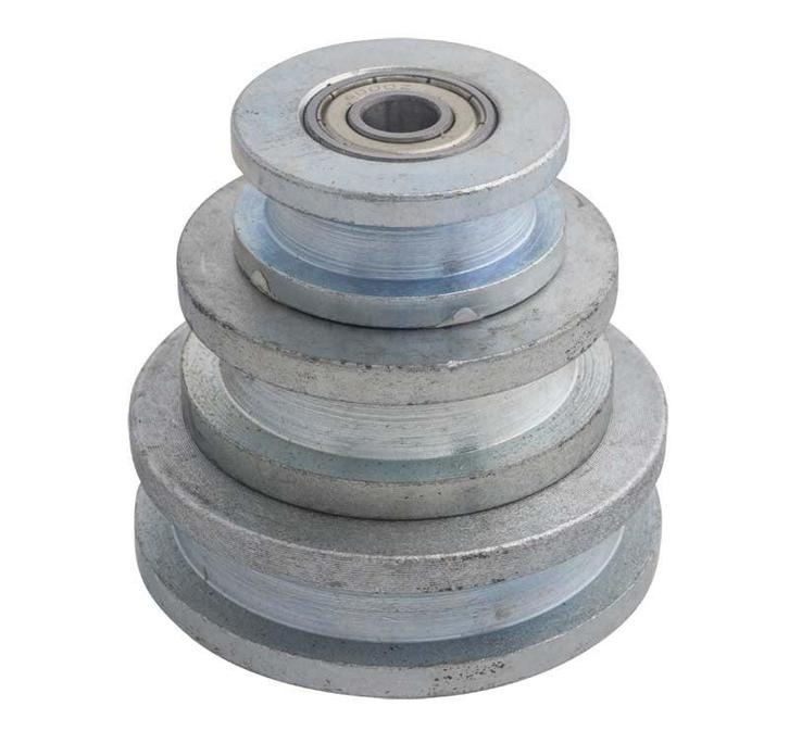 Gietijzeren Wiel of Schijf met vierkante groef Gelagerd 75mm, Doe-het-zelf en Verbouw, IJzerwaren en Bevestigingsmiddelen, Verzenden