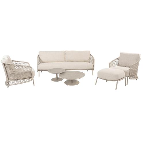 Puccini stoel bank loungeset 6 delig keramiek latte 4, Tuin en Terras, Tuinsets en Loungesets, Nieuw, Ophalen of Verzenden