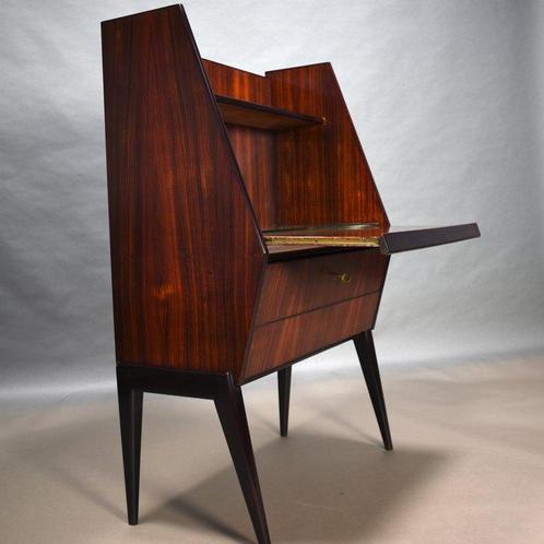 Stabilimenti Napoli - Antonio Gorgone - Secrétaire - Walnoot, Antiek en Kunst, Antiek | Meubels | Stoelen en Banken