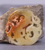 serpentine groep Traditionele Chinese stenen beeldhouwkunst