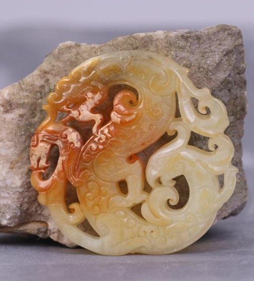serpentine groep Traditionele Chinese stenen beeldhouwkunst, Antiek en Kunst, Antiek | Speelgoed