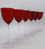 Vetrai Muranesi - Drinkservies (6) - Pois - Glas, Rosso