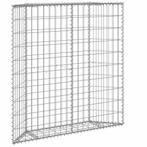 vidaXL Gabion plantenbak trapezium 100x20x100 cm, 100 cm of meer, Verzenden, Nieuw, Metaal