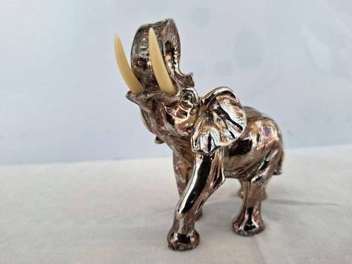Figuur - Elefante - Gelamineerd zilver, Antiek en Kunst, Antiek | Goud en Zilver
