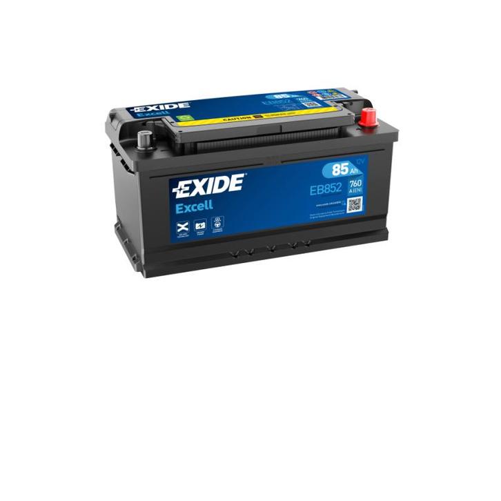 Exide Excell accu | EB852 | 12V 85Ah, Auto-onderdelen, Accu's en Toebehoren, Ophalen of Verzenden