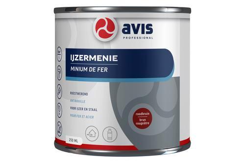 Avis IJzermenie Roodbruin 250 ml, Doe-het-zelf en Verbouw, Verf, Beits en Lak, Nieuw, Ophalen of Verzenden