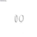 Zilveren mini triangel huggie hoops, Verzenden, Nieuw, Zilver
