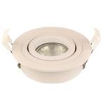 LUX inbouwspot rond kantelbaar - GU10 - Wit, Nieuw