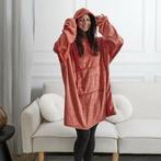 Snuggle hoodie met bladprint en capuchon | kleur bordeaux..., Verzenden, Nieuw