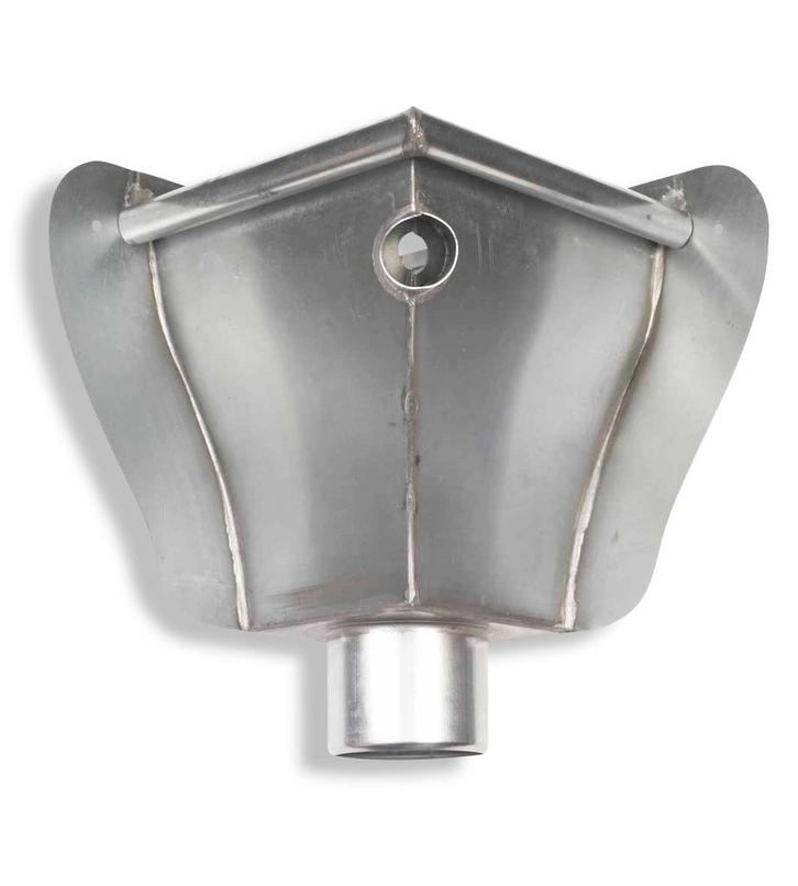RHEINZINK Vergaarbak Haarlem walsblank 80mm Hoekmodel, Doe-het-zelf en Verbouw, Overige Doe-het-zelf en Verbouw, Ophalen of Verzenden