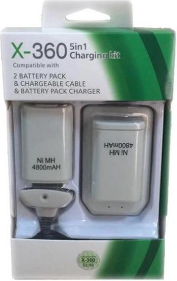 XBOX 360 batterij pack (2xbatterij + laadkabel en beschikbaar voor biedingen