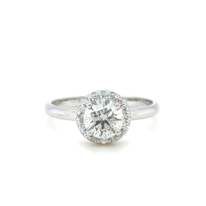 Ring - 14 karaat Witgoud - 1.21ct. tw. Diamant (Natuurlijk), Sieraden, Tassen en Uiterlijk, Ringen