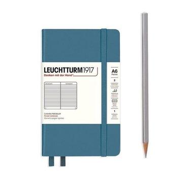 Leuchtturm notitieboek pocket 9x15cm lijn stone blue A6 beschikbaar voor biedingen