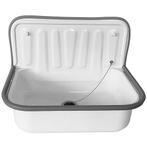 Xellanz Uitstortgootsteen - Glans Wit - Plaatstaal met, Ophalen of Verzenden, Nieuw