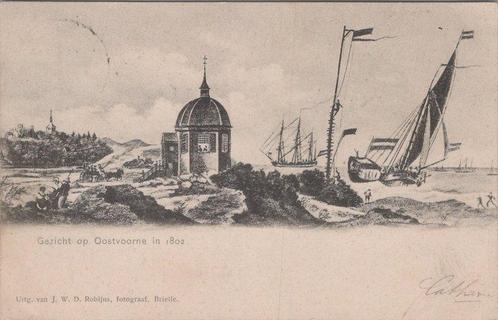 OOSTVOORNE - Gezicht op Oostvoorne in 1802., Verzamelen, Ansichtkaarten | Nederland, Verzenden