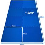 Vloerbescherming - Puzzelmat 32-delig Blauw afmeting 180x..., Hobby en Vrije tijd, Denksport en Puzzels, Verzenden, Nieuw