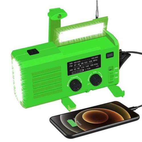 4000mAh Radio Powerbank op Zonne-energie met Dynamo -, Telecommunicatie, Powerbanks, Nieuw, Verzenden