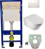 Geberit UP 100 +Metro wc+zitting+ Delta 21 wit, Verzenden, Nieuw