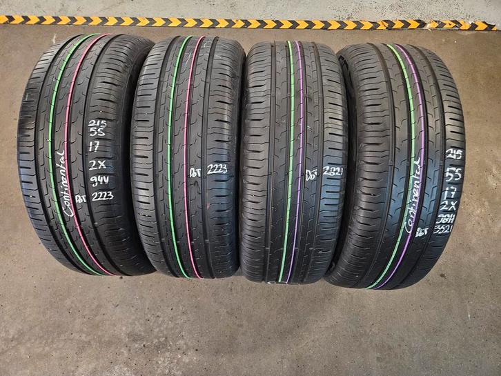 215/55/17 94V CONTINENTAL ZOMERBANDEN 6,8MM PROFIEL 4X, Auto-onderdelen, Banden en Velgen, 17 inch, Erkend duurzaam, Zomerbanden