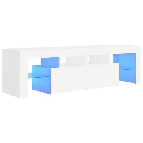 TV Meubel 140cm LED Wit | OP = OP | Laagste Prijs!, Huis en Inrichting, Kasten | Televisiemeubels, 25 tot 50 cm, Nieuw, Overige houtsoorten