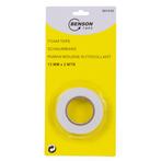 Benson Smal foamtape - 12 mm x 2 meter - Wit - Laat geen..., Ophalen of Verzenden, Nieuw