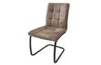 industrieele sledestoel MODENA vintage taupe met decoratieve, Huis en Inrichting, Stoelen, Ophalen of Verzenden, Nieuw