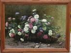 Albert Bru (XIX) - Still life of flowers (daisy), Antiek en Kunst, Kunst | Schilderijen | Klassiek