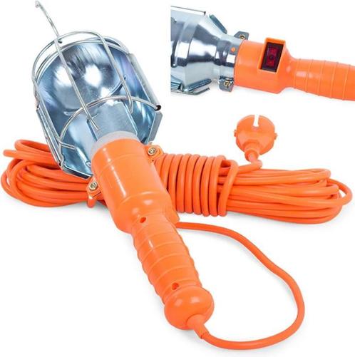 Garage lamp -Plafondlamp - Bouwlamp - Lamp met haak-10MTR, Doe-het-zelf en Verbouw, Gereedschap | Handgereedschap, Nieuw, Ophalen of Verzenden