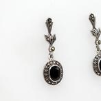 Zilver, 925 Sterling Zilver Zwarte Onyx & Markasiet -