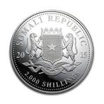 Somalische Olifant 1 kg 2015, Verzenden, Overige landen, Losse munt, Zilver