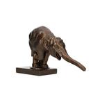 Beeldje - Bedelende Aziatische olifant - Hars, Antiek en Kunst