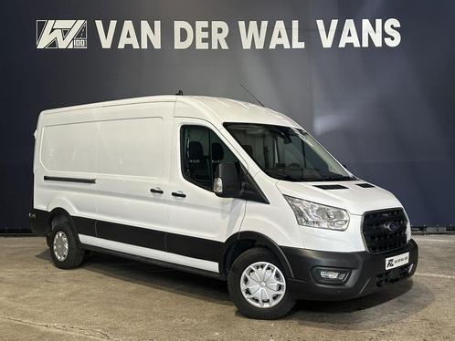 Ford Transit 2.0 TDCI 131pk L3H2 Euro6 Airco | Camera | Navi, Auto's, Bestelauto's, Dealer onderhouden, Lease, Zwart, Handgeschakeld