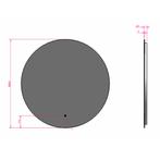 Badkamerspiegel met LED Verlichting en Verwarming 80cm -, Huis en Inrichting, Woonaccessoires | Spiegels, Ophalen of Verzenden