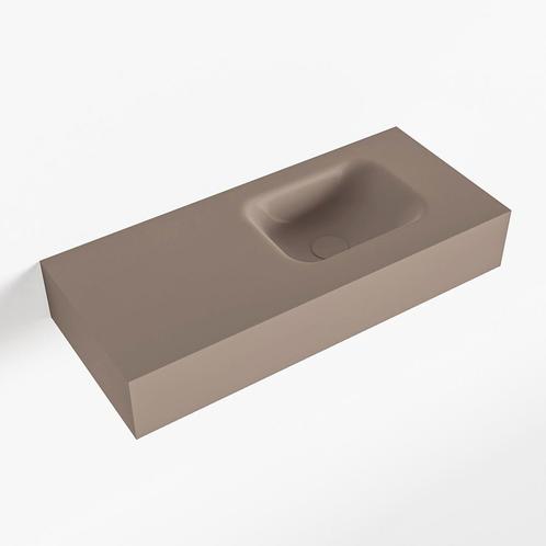 MONDIAZ LEX Smoke vrijhangende solid surface wastafel 70cm., Doe-het-zelf en Verbouw, Sanitair, Overige typen, Nieuw, Ophalen of Verzenden