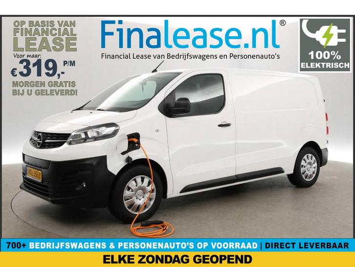 Opel Vivaro L2H1 75 kWh Elektrisch Snelladen Airco Carplay, Auto's, Bestelauto's, Lease, Automaat, Elektrisch, Opel, Wit, Verzenden