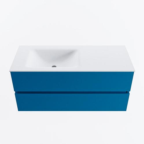 MONDIAZ VICA 110cm badmeubel onderkast Jeans 2 lades., Doe-het-zelf en Verbouw, Sanitair, Bad, Nieuw, Ophalen of Verzenden