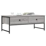 vidaXL Salontafel 101x49x39,5 cm bewerkt hout grijs sonoma, Huis en Inrichting, Minder dan 50 cm, 100 tot 150 cm, Verzenden, Nieuw