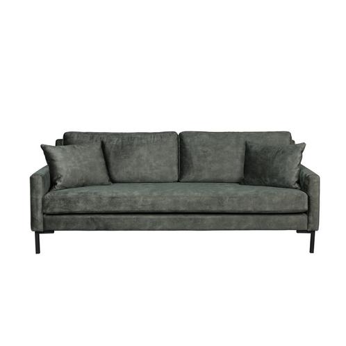 *WOONWINKEL* Dutchbone Houda 3-zits Bank Vintage Velvet Fore, Huis en Inrichting, Banken | Bankstellen, Nieuw, Verzenden