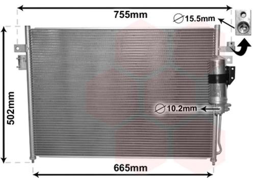 LUCHTCONDENSATOR VOOR NISSAN FRONTIER 2005- 921005X20A, Auto-onderdelen, Airco en Verwarming, Nieuw, Ophalen of Verzenden