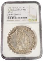 Provincie W.Friesland 3 gulden 1786 generaliteits NGC, Postzegels en Munten, Munten | Nederland, Verzenden, Losse munt, Zilver