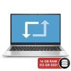HP Elitebook 845 G7 Ryzen 7 4750U | 512GB | 16GB | W11PRO, Met videokaart, Qwerty, Refurbished, 14 inch