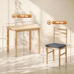 TRUUSK 3-delige Eettafelset - Compacte Keukentafel met 2 Ges, Huis en Inrichting, Tafels | Eettafels, Verzenden, Nieuw