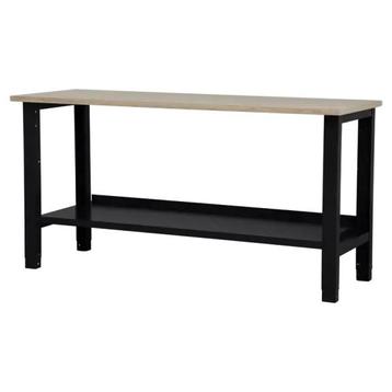 Nieuwe werktafel - 176,5x62x85-90cm - werkbank - zwart beschikbaar voor biedingen