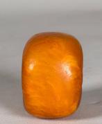 Figuur - Large natural amber bead - Amber - China - Qing, Antiek en Kunst