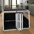 Hondenbench dubbel met schuine achterwand - zonder scheiding, Verzenden, Nieuw