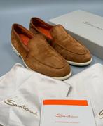 Santoni-UK6.-Brown Suède-No Minimum!!!-€629 - Loafers -, Nieuw